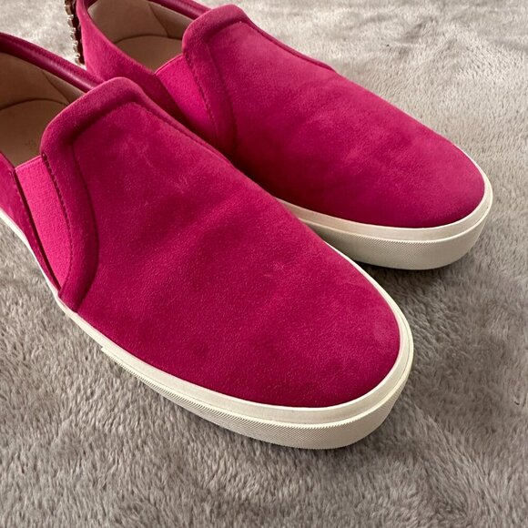 Stuart Weitzman Harlow Raspberry Pink Jewel Tassel Slip On Shoes 7.5 Loafers - Picture 3 of 8